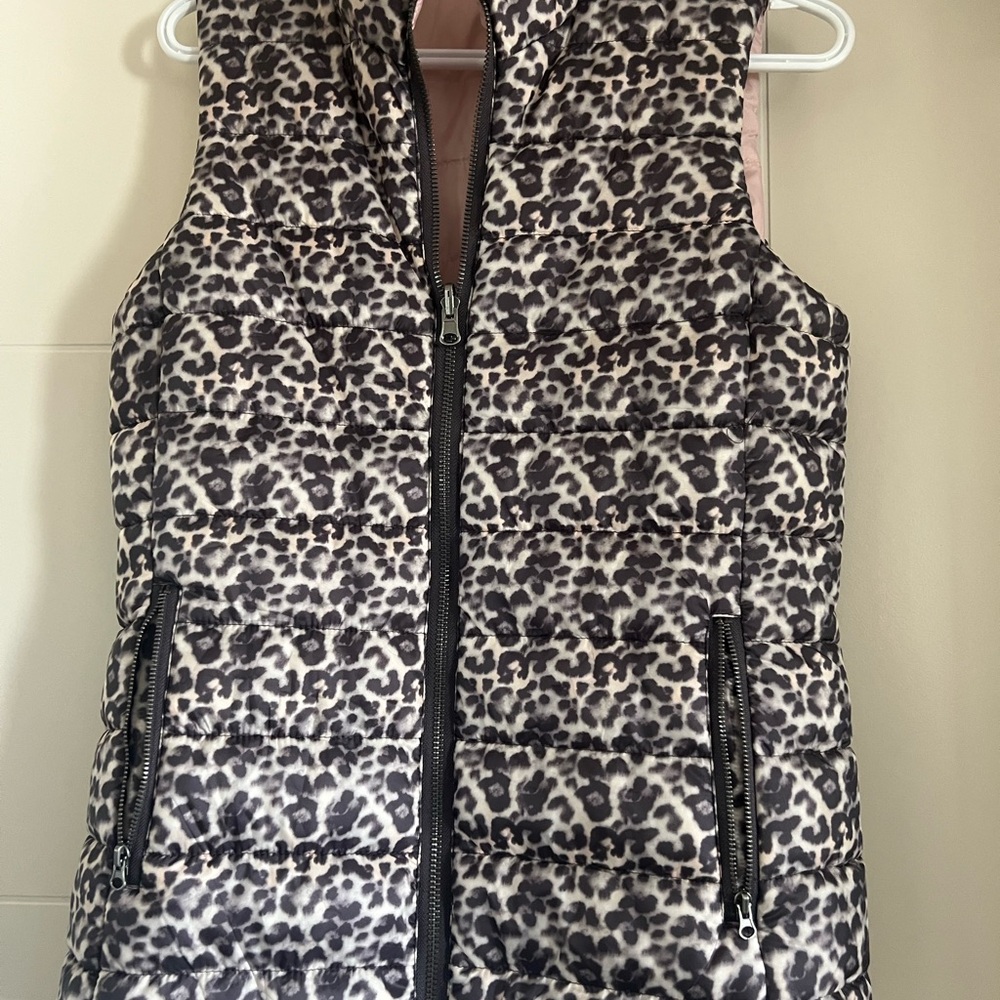 Leopard Print Women's Puffer Vest